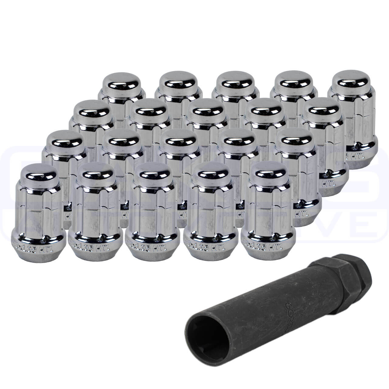 Gorilla Small Diameter Spline Style Lug Nuts (12x1.25mm, Set/20)