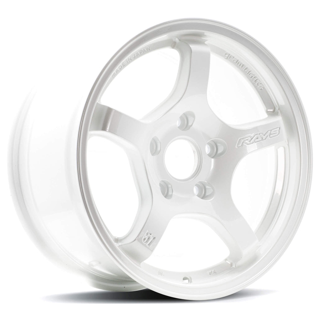 Gram Lights 57CR Wheel - 17x9 / +38 / 5x100 - Ceramic White Pearl