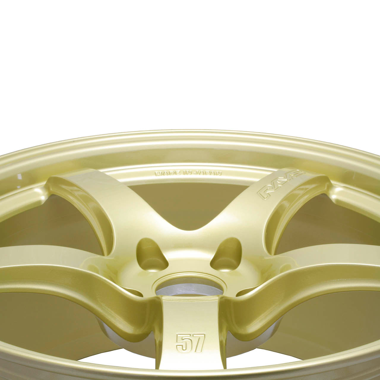 Gram Lights 57CR Wheel - 17x9 / +38 / 5x114.3 - E8 Gold - Angle 2