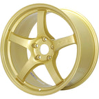 Gram Lights 57CR Wheel - 17x9 / +38 / 5x114.3 - E8 Gold - Angle 3