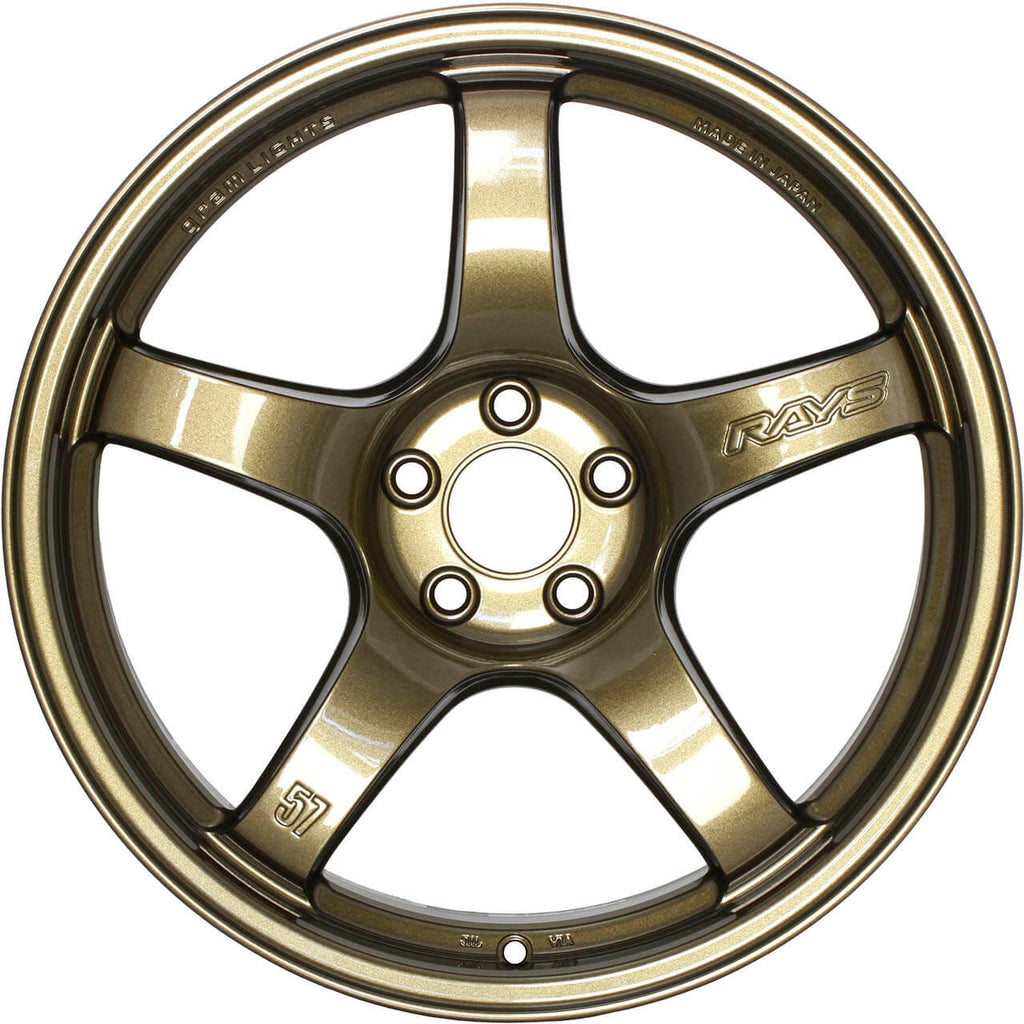 Gram Lights 57CR Wheel - 18x9.5 / +38 / 5x114.3 - Almite Gold