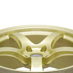 Gram Lights 57CR Wheel - 18x9.5 / +38 / 5x114.3 - E8 Gold - Angle 2