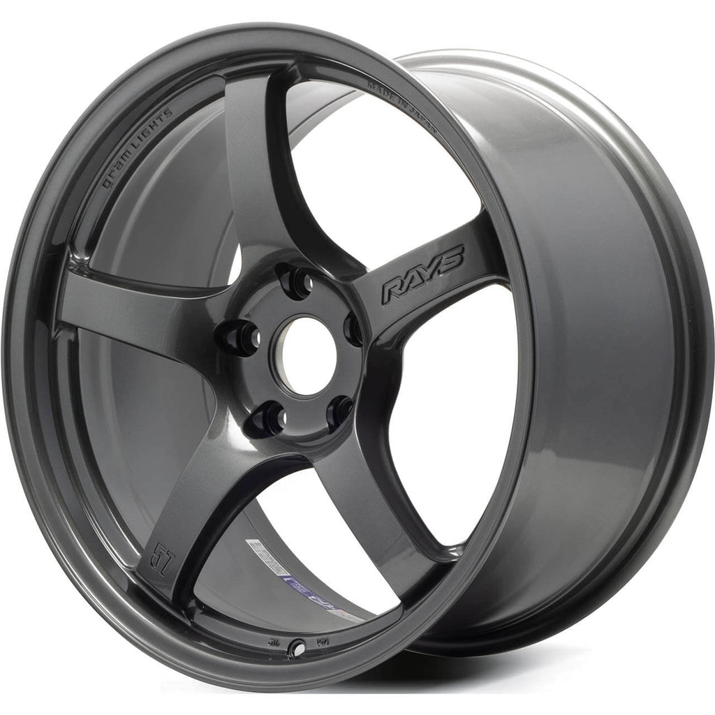 Gram Lights 57CR Wheel - 18x9.5 / +38 / 5x114.3 - HS Gunmetallic - Angle 2