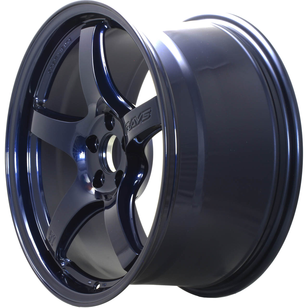 Gram Lights 57CR Wheel - 18x9.5 / +38 / 5x120 - Eternal Blue Pearl - Angle 3