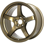 Gram Lights 57CR Wheel - 19x9.5 / +35 / 5x120 - Almite Gold - Angle 2