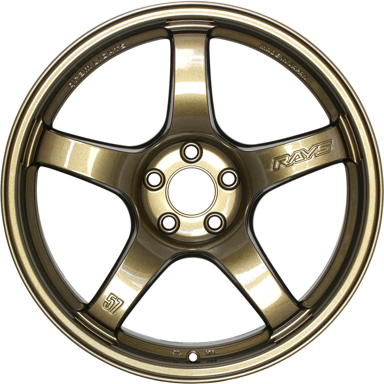 Gram Lights 57CR Wheel - 19x9.5 / +45 / 5x114.3 - Almite Gold