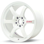 Gram Lights 57DR Wheel - 15x8 / +28 / 4x100 - Champion White - Angle 2