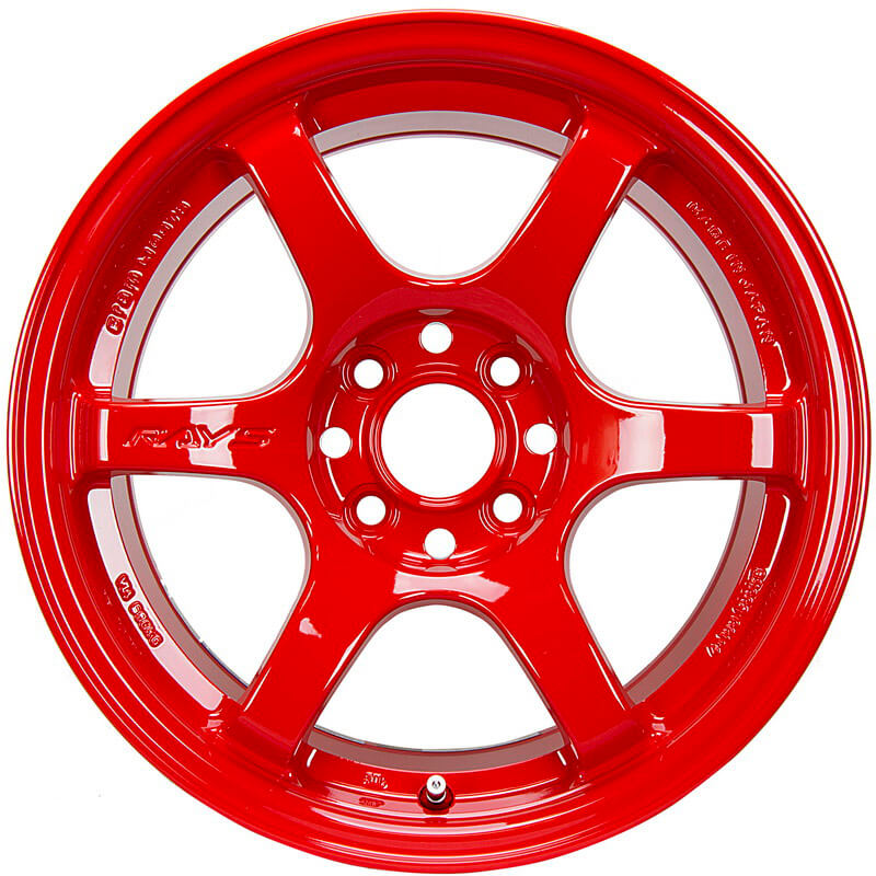 Gram Lights 57DR Wheel - 15x8 / +35 / 5x114.3 - Red - Angle 2