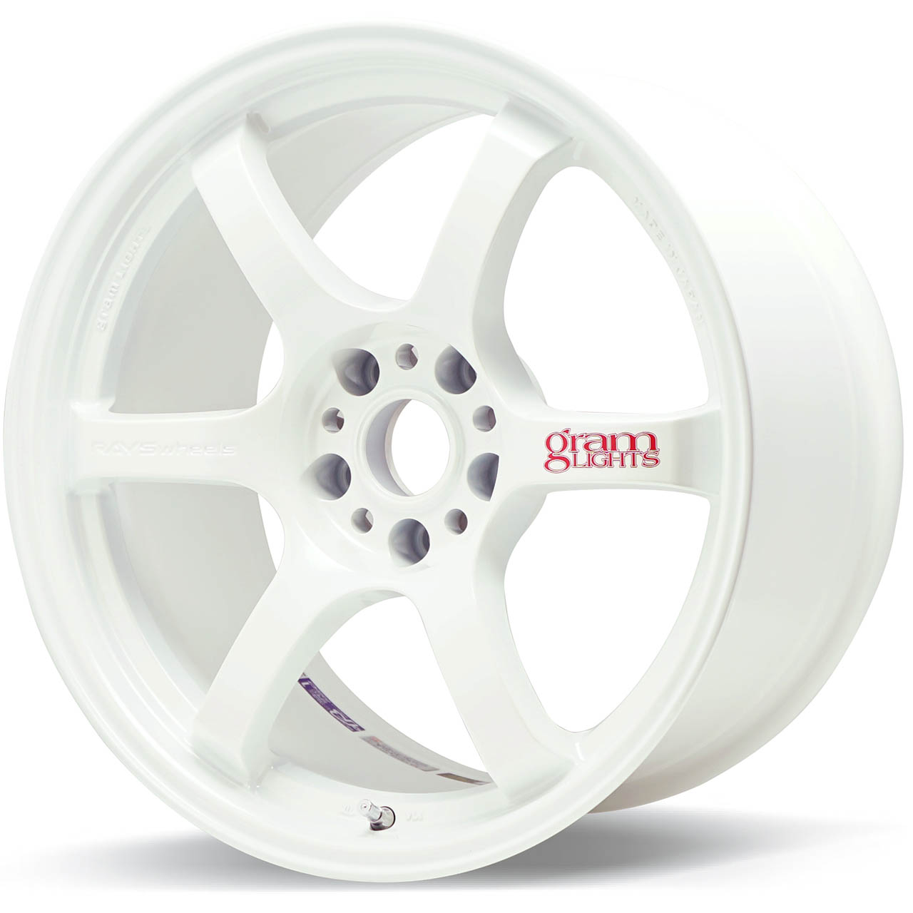 Gram Lights 57DR Wheel - 17x9 / +22 / 5x114.3 - Ceramic White Pearl - Angle 2