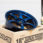 Gram Lights 57DR Wheel - 17x9 / +38 / 5x100 - Eternal Blue Pearl - Angle 5