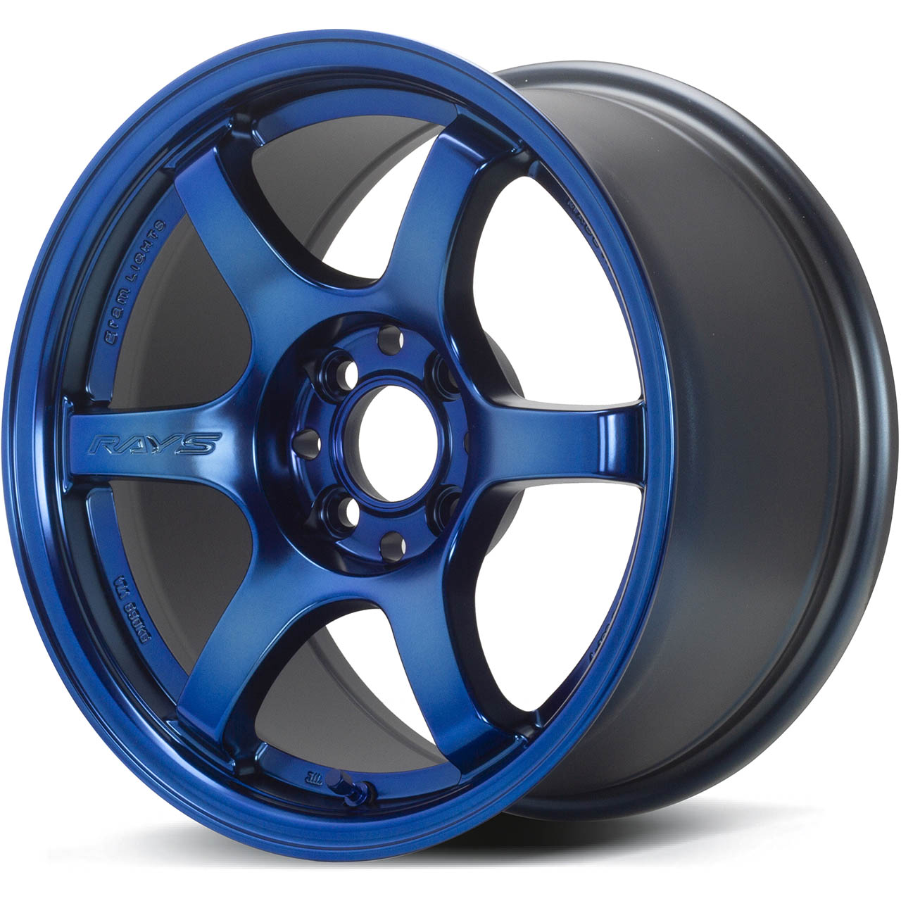 Gram Lights 57DR Wheel - 18x10.5 / +12 / 5x114.3 - Spatta Blue - Angle 2