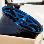 Gram Lights 57DR Wheel - 18x9.5 / +12 / 5x114.3 - Eternal Blue Pearl - Angle 4