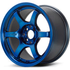 Gram Lights 57DR Wheel - 18x9.5 / +22 / 5x114.3 - Spatta Blue - Angle 2