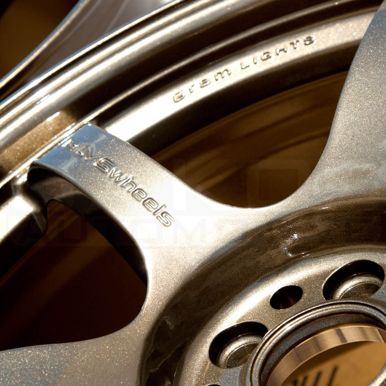 Gram Lights 57DR Wheel - 18x9.5 / +38 / 5x100 - Almite Gold - Angle 7