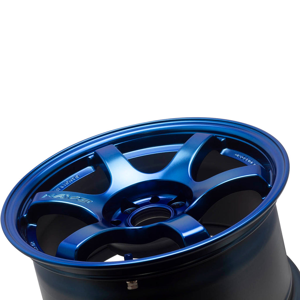 Gram Lights 57DR Wheel - 18x9.5 / +38 / 5x100 - Spatta Blue - Angle 4