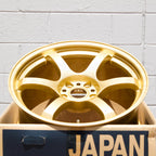 Gram Lights 57DR Wheel - 18x9.5 / +38 / 5x114.3 - E8 Gold - Angle 2