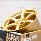 Gram Lights 57DR Wheel - 18x9.5 / +38 / 5x114.3 - E8 Gold - Angle 4