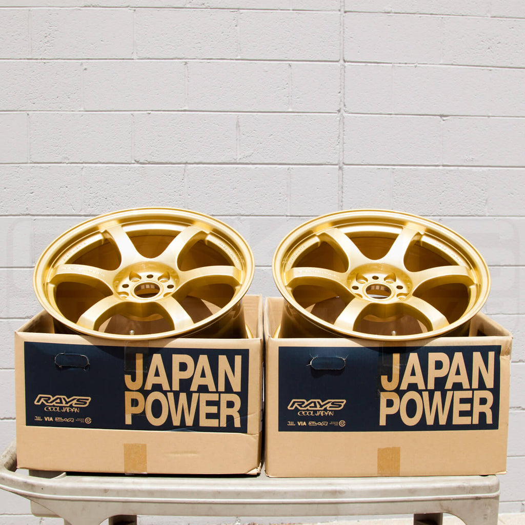 Gram Lights 57DR Wheel - 18x9.5 / +38 / 5x114.3 - E8 Gold - Angle 5