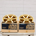 Gram Lights 57DR Wheel - 18x9.5 / +38 / 5x114.3 - E8 Gold - Angle 5