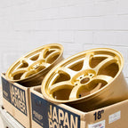 Gram Lights 57DR Wheel - 18x9.5 / +38 / 5x114.3 - E8 Gold - Angle 6