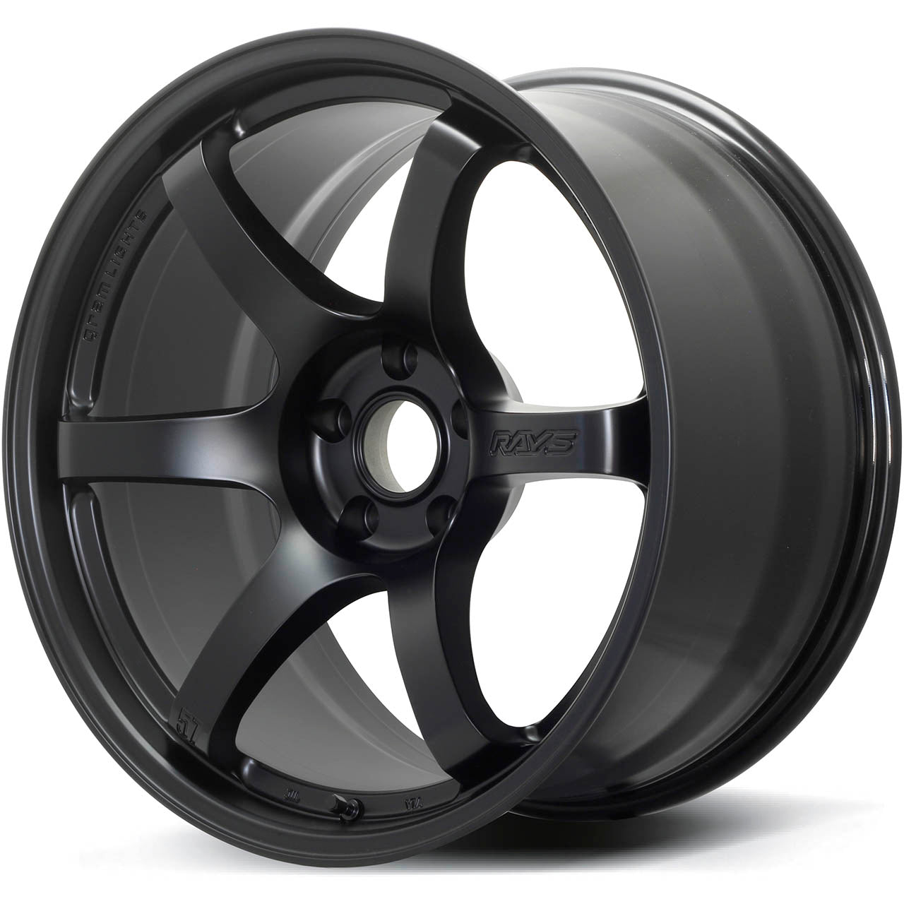Gram Lights 57DR Wheel - 18x9.5 / +38 / 5x114.3 - Glossy Black - Angle 2