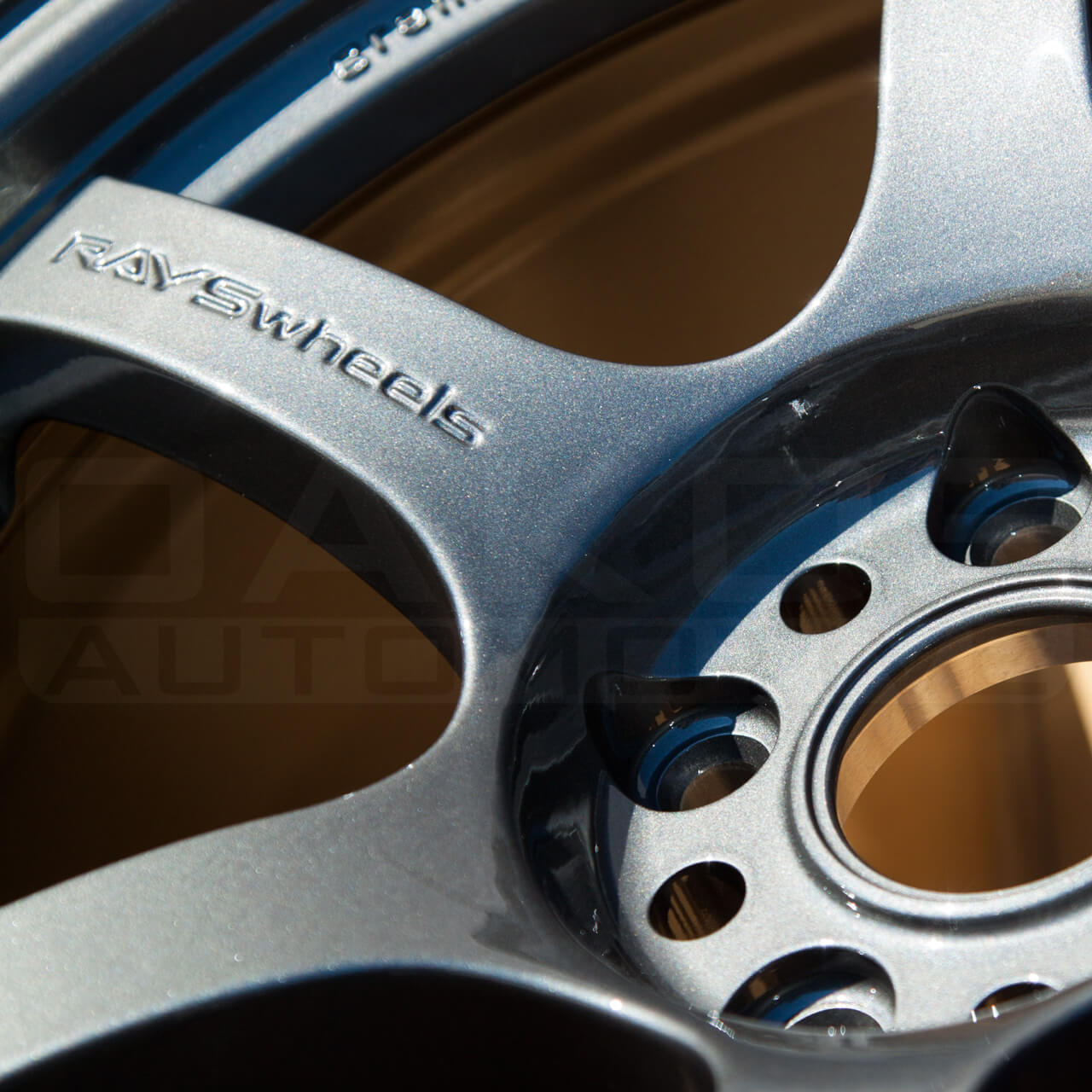 Gram Lights 57DR Wheel - 18x9.5 / +38 / 5x114.3 - HS Gunmetallic - Angle 4