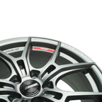 Gram Lights 57FXZ Overseas Wheel - 20x9.5 / +20 / 5x114.3 - Matte Graphite w/ Machining - Angle 3