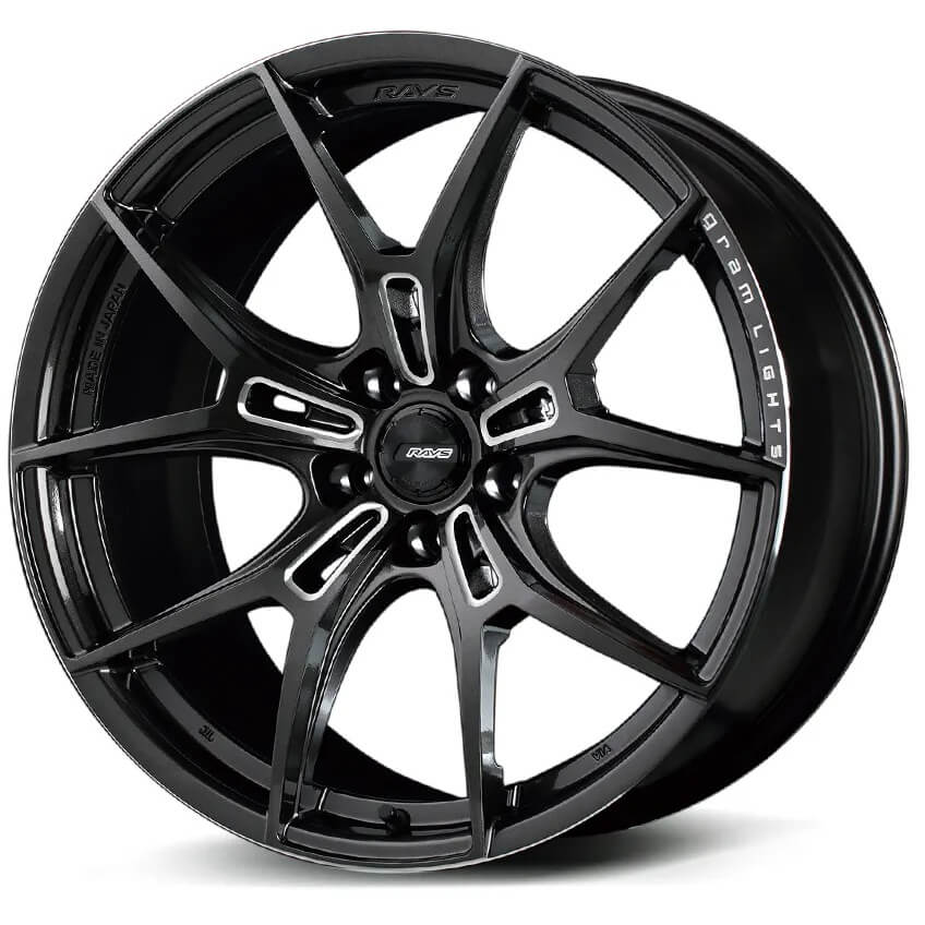Gram Lights 57FXZ Wheel - 20x9.5 / +35 / 5x114.3 - Super Dark Gunmetal w/ Machining
