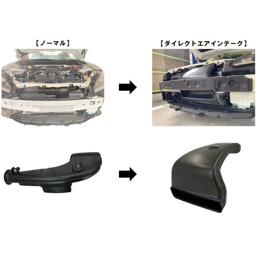 Greddy Air Intake Snorkel for Factory Air Box, 2022-2025 BRZ & GR86 - Angle 4