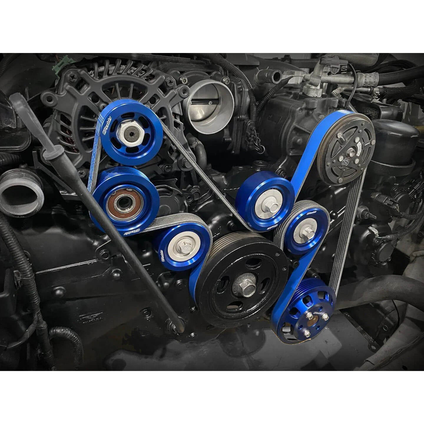 Greddy Aluminum Pulley Kit, 2022-2026 BRZ & GR86 - Angle 2