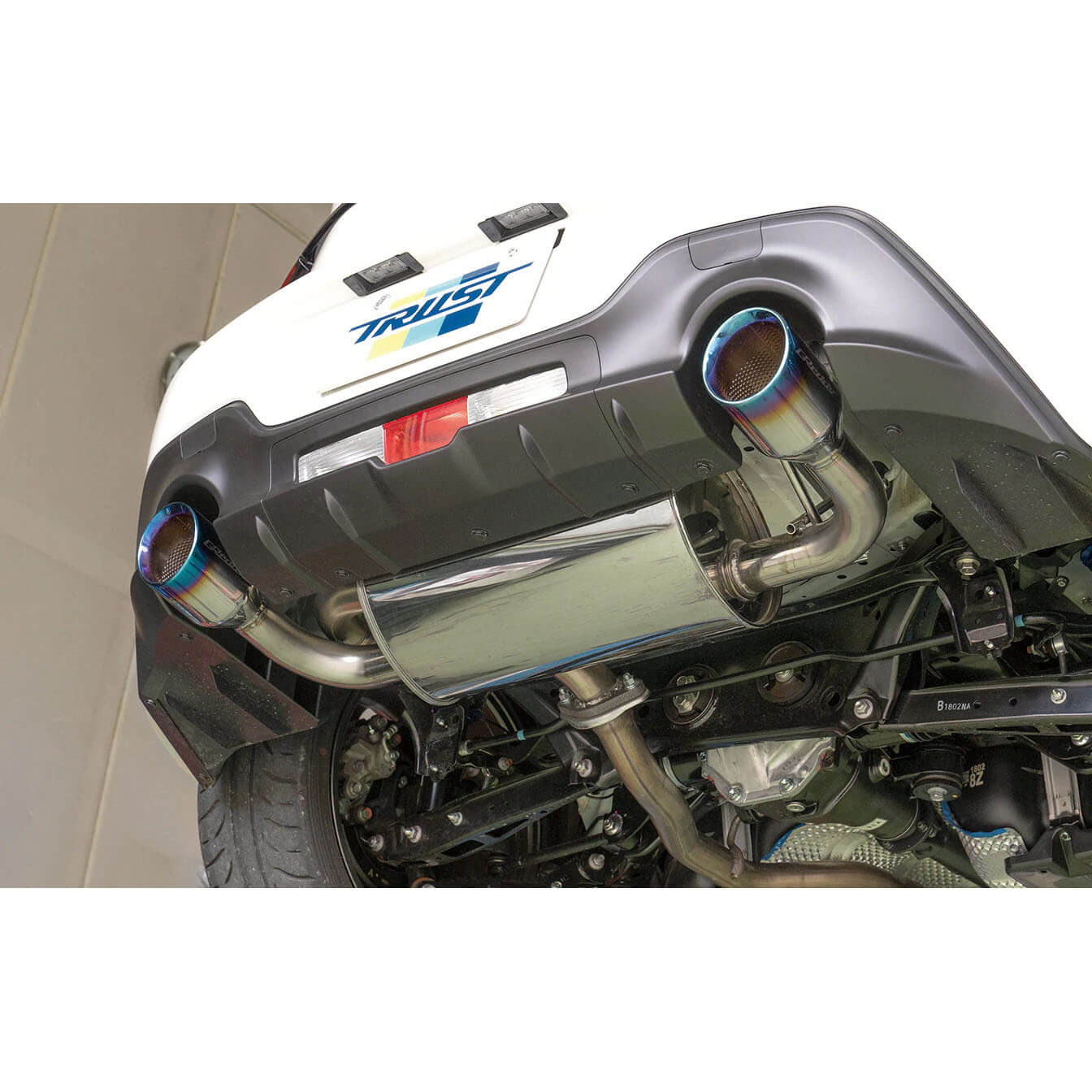 Greddy Comfort Sport GTS Catback Exhaust, 2022-2026 BRZ & GR86 - Angle 4