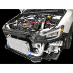 Greddy Front Mount Intercooler Kit (Black Core w/ Red Pipes), 2022-2026 WRX - Angle 2