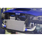 Greddy Front Mount Intercooler Kit (Black Core w/ Red Pipes), 2022-2026 WRX - Angle 4