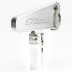 Greddy Master Switch Keychain (3/8in Drive, Silver) - Angle 2