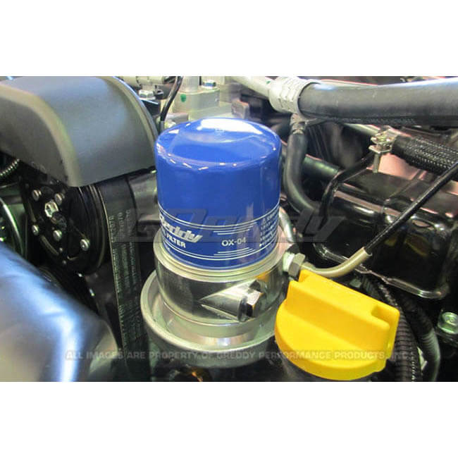 Greddy Oil Filter Sandwich Adapter Plate - M20 x P1.5, 2013-2020 BRZ/FR-S/86 - Angle 2