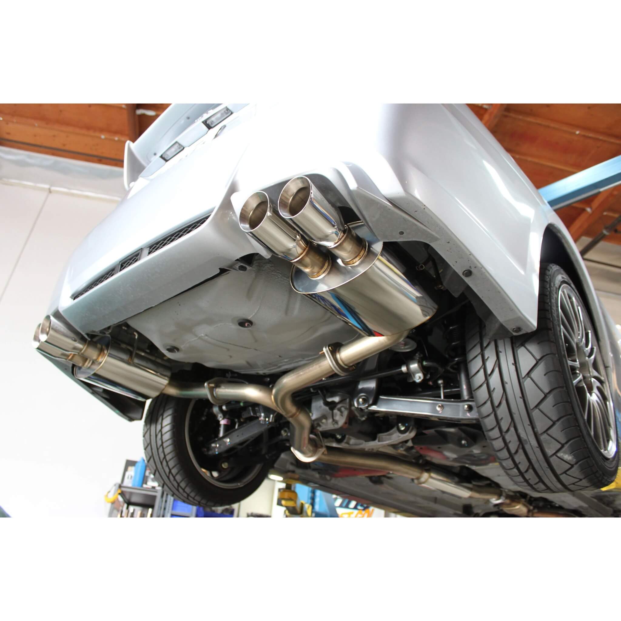 Greddy Supreme SP Cat-Back Exhaust, 2011-2014 STi (Sedan) - Angle 2