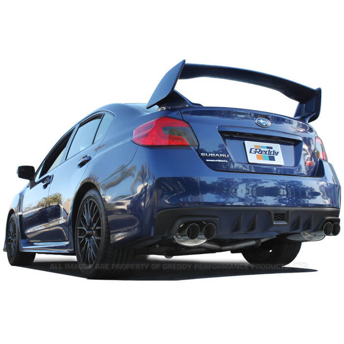 Greddy Supreme SP Cat-Back Exhaust, 2015-2021 STi & 2015-2021 WRX - Angle 4