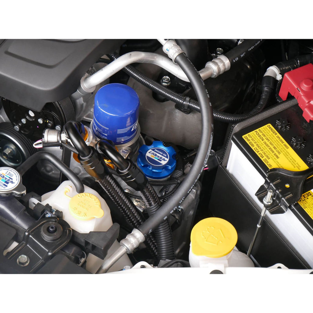 Greddy Type-B Oil Filler Cap Subaru M42-P4.5 (Blue), 2002-2026 WRX & 2004-2021 STi & BRZ/FR-S/86