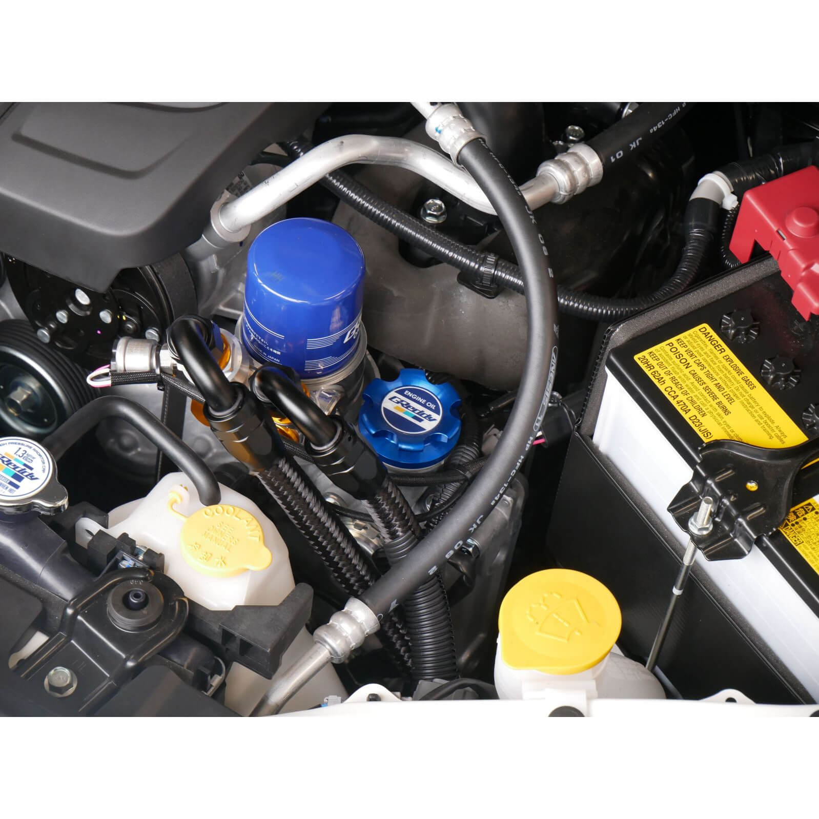Greddy Type-B Oil Filler Cap Subaru M42-P4.5 (Blue), 2002-2026 WRX & 2004-2021 STi & BRZ/FR-S/86