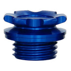 Greddy Type-B Oil Filler Cap Subaru M42-P4.5 (Blue), 2002-2026 WRX & 2004-2021 STi & BRZ/FR-S/86 - Angle 2