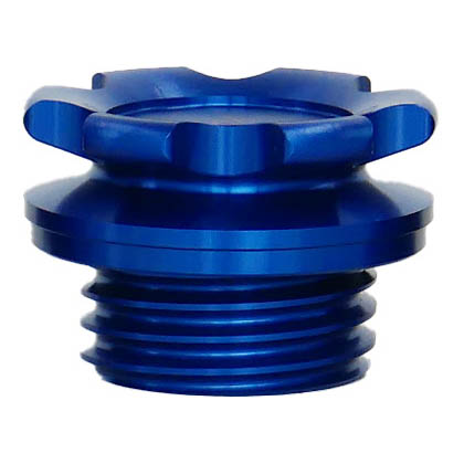 Greddy Type-B Oil Filler Cap Subaru M42-P4.5 (Blue), 2002-2026 WRX & 2004-2021 STi & BRZ/FR-S/86 - Angle 2