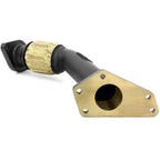 GrimmSpeed 2-Bolt Up Pipe (For EJ25, Black), 2006-2014 WRX & 2004-2021 STi - Angle 3