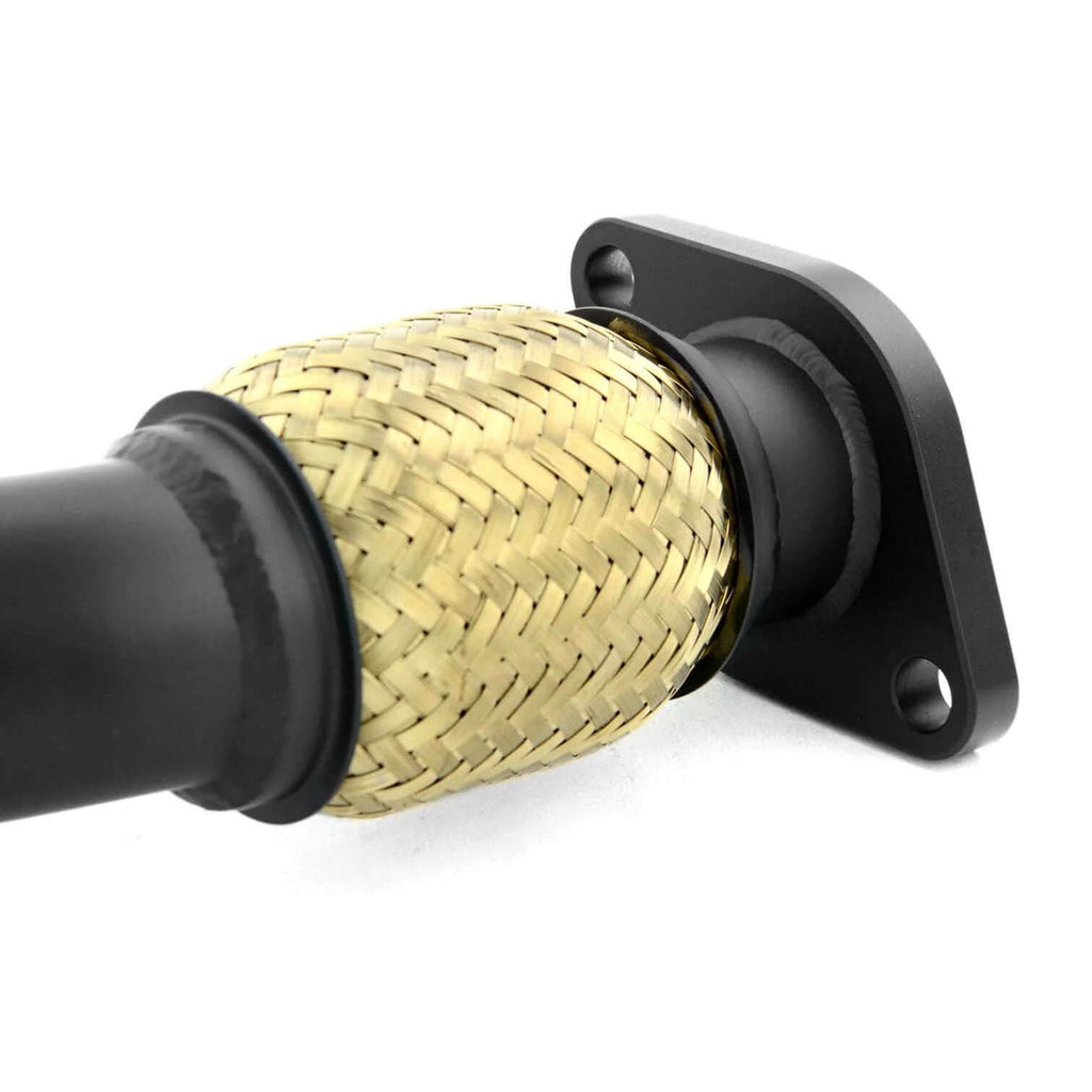 GrimmSpeed 2-Bolt Up Pipe (For EJ25, Black), 2006-2014 WRX & 2004-2021 STi - Angle 4
