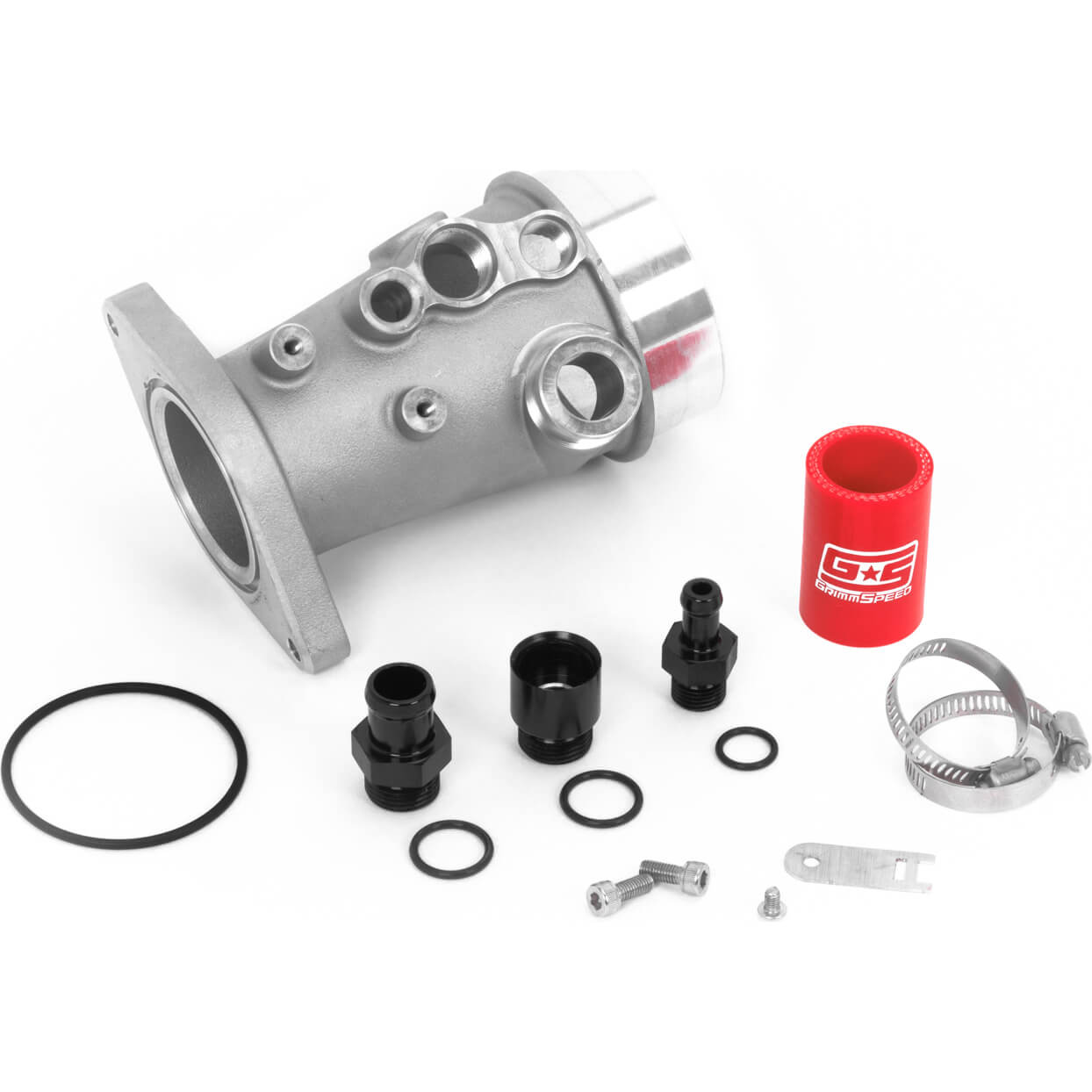 GrimmSpeed Aluminum Turbo Inlet, 2015-2021 WRX