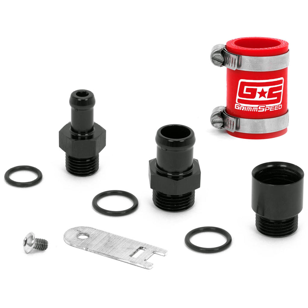 GrimmSpeed Aluminum Turbo Inlet, 2015-2021 WRX - Angle 4