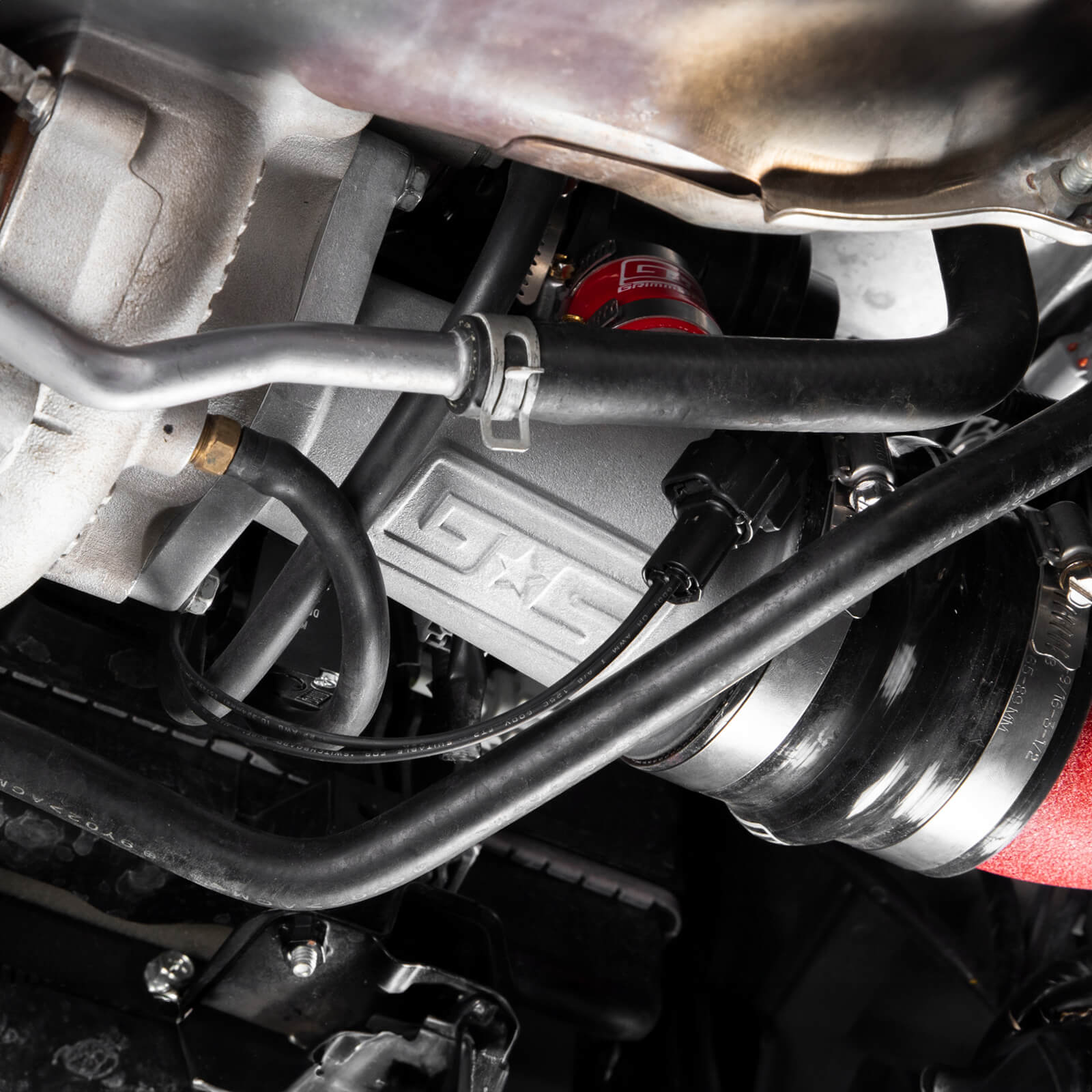 GrimmSpeed Aluminum Turbo Inlet, 2015-2021 WRX - Angle 5