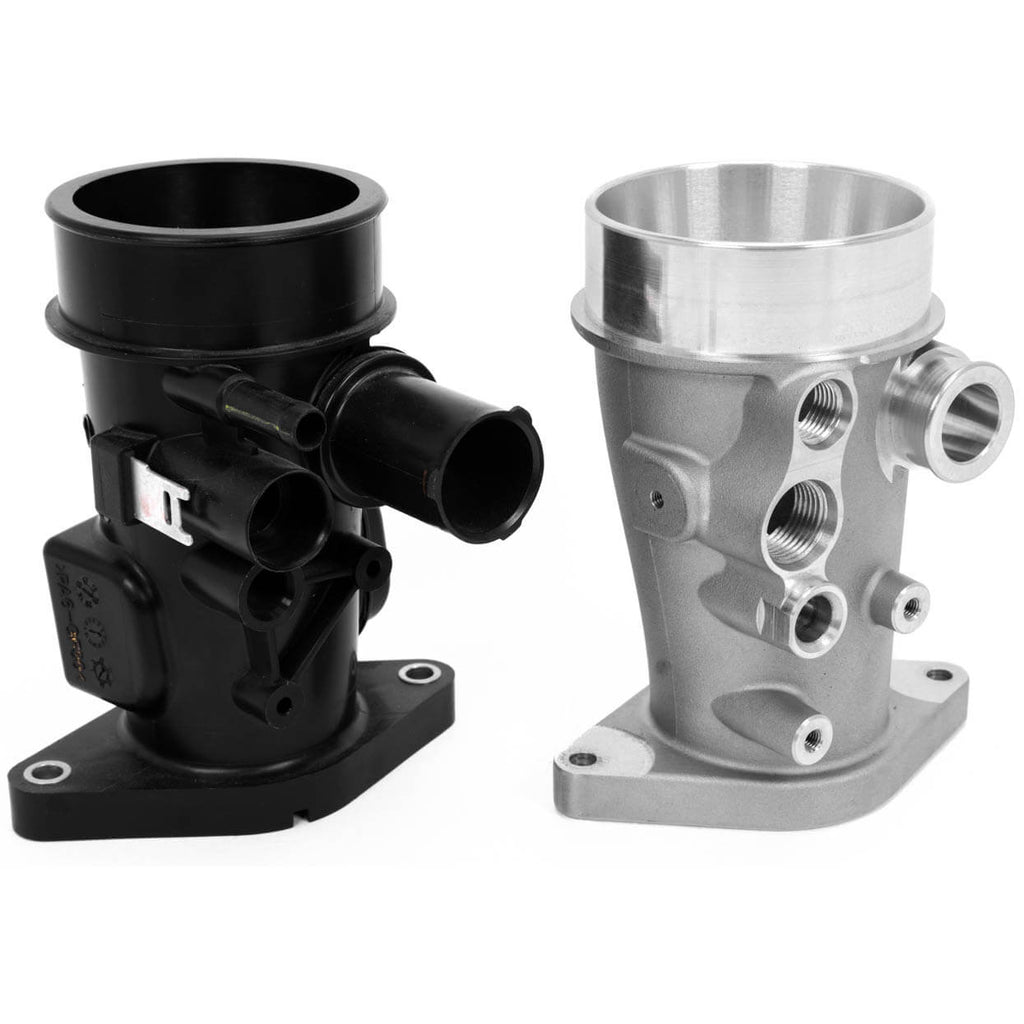 GrimmSpeed Aluminum Turbo Inlet, 2015-2021 WRX - Angle 6