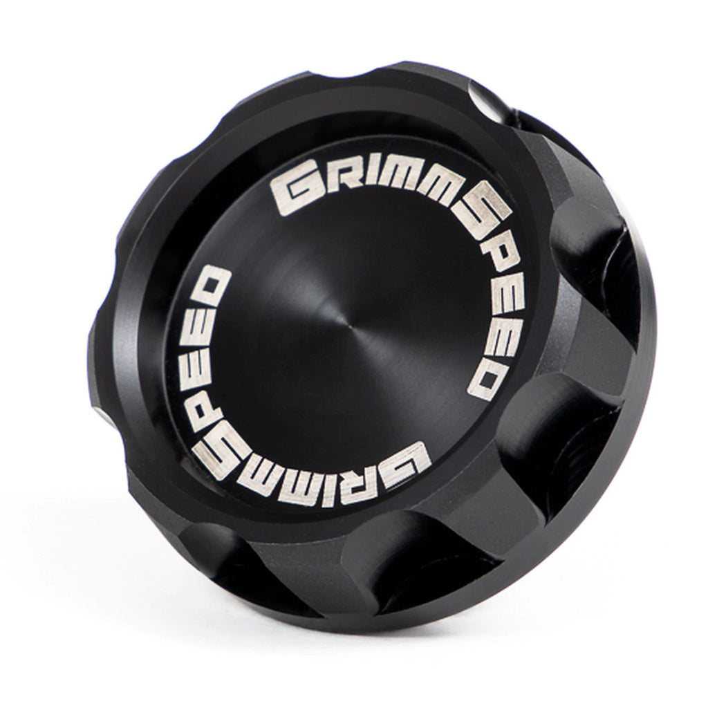 GrimmSpeed 'Cool Touch' v2 Delrin Oil Cap (Black), 2002-2021 WRX & 2004-2021 STi & BRZ/FR-S/86