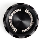 GrimmSpeed 'Cool Touch' v2 Delrin Oil Cap (Black), 2002-2021 WRX & 2004-2021 STi & BRZ/FR-S/86 - Angle 3