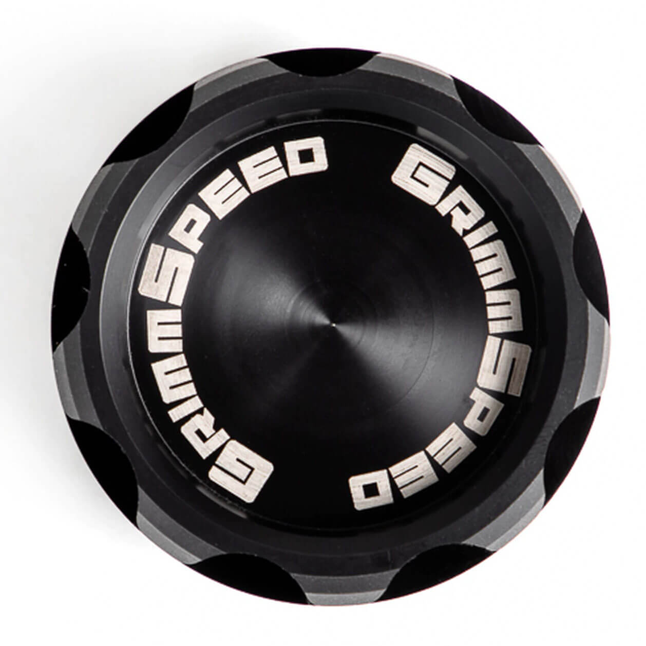 GrimmSpeed 'Cool Touch' v2 Delrin Oil Cap (Black), 2002-2021 WRX & 2004-2021 STi & BRZ/FR-S/86 - Angle 3